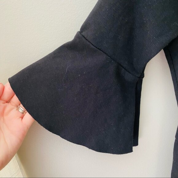 Free People Off The Shoulder Dress Black Sz Small - Picture 4 of 9